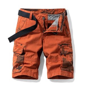 Short Cargo Homme Orange